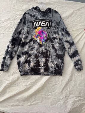 Hyper Space NASA  Gray Hooded Sweatshirt - XXL